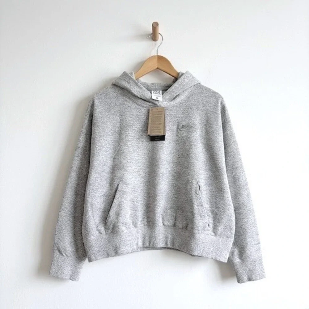Nike Tech‎ Pack Therma-FIT ADV Womens Oversized Hoodie Grey DR0402-077 Large NWT
